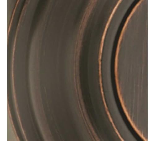 Image of Kwikset Tustin Dummy Door Handle, Single Sided Lever for Closets, French Double Doors, and Pantry, Venetian Bronze Non-Turning Left Handed Interior Push /Pull Lever, with Microban Protection