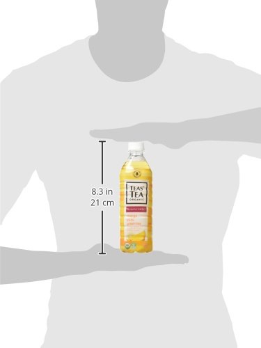 Teas' Tea Mango Yuzu Green Tea, 16.9 Ounce (Pack of 12), Organic, Cane Sugar Sweetened