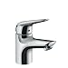 Produktbild hansgrohe Wasserhahn Novus wassersparende Armatur, Standventil für Kaltwasser, Auslauf Höhe 70mm mit Zugstangen Ablauf, ohne Ablaufgarnitur, Chrom
