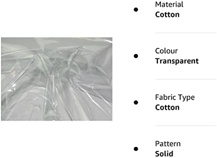 The Craft Cotton 52 Wide Glass Clear Supple PVC Fabric  Per Metre