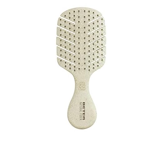 Beter- Cepillo de pelo esqueleto antitirones Natural Fiber MINI hecho a base de fibras de trigo, Desenredante Antienredos y Antirotura, Peinado suave y sin tirones, Para todo tipo de cabellos