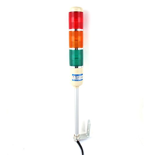 Tour Lampe Pile Lumière XYWHPGV DC24V Signal d'Alarme Tri-Couleur pour Signalisation d'Usine