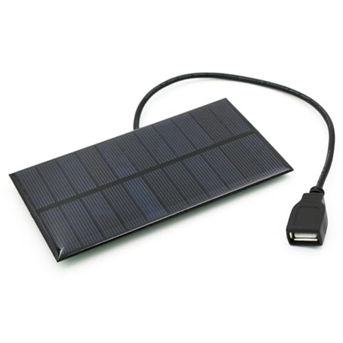 Banco de energia solar, painel solar 5V 1,65 W, banco de energia ...