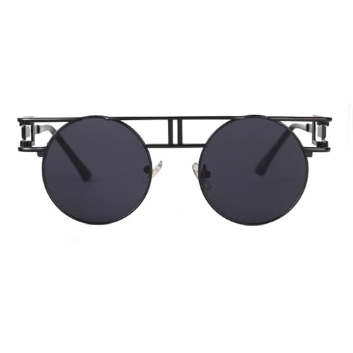 Lunettes de soleil rondes pour vos festivals et sorties mode urbaines avec monture miroir