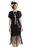 Diseño inspirado en Great Gatsby: el vestido es una gran elección para fiestas temáticas de 20/30, fiesta de cóctel, estilo retro, boda, noche de baile, disfraz de Halloween, carnaval y otras ocasiones festivas.