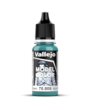 Vallejo Model Color Acrylic Paint, Green Blue, 18 ml, Self-Leveling, BSL System for Modeling and Miniatures