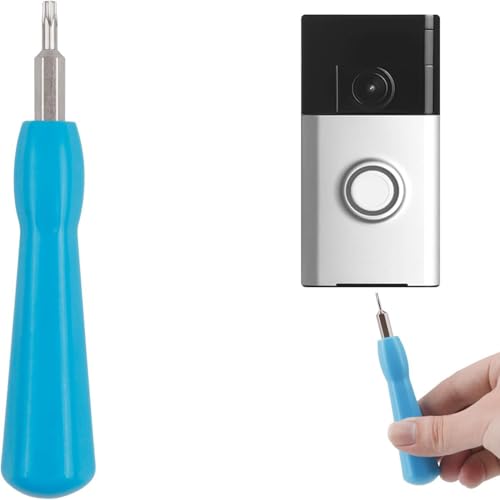 T6 T15 Screwdriver Tool for Ring Doorbell, Suitable for Smart Doorbell Disassembly, Replacement Ring Screwdriver Bit Set Blue