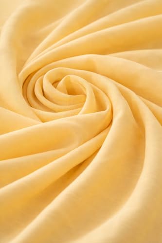 Image of Soft Dull Cotton Bhagalpuri Chadar for Summer | Lightweight and Breathable Chadar for Sleeping | Odhne Wali Chadar for All Season Use Blanket (Yellow)