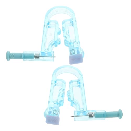 PACKOVE Painless Ear Piercing Kit for Children and Adults 2pcs Self Ear Piercer Tool Safety Clip for Home and Travel