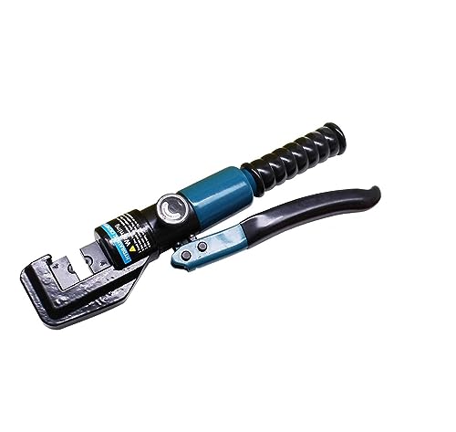 Cric Hydraulique, Pince à sertir hydraulique de 10 tonnes, Terminal de cosse de câble, outil de sertissa de coupe hydraulique, 8 matrices, coupe-câble for acier inoxydable de 4 à 70mm,Presse Hydrauli