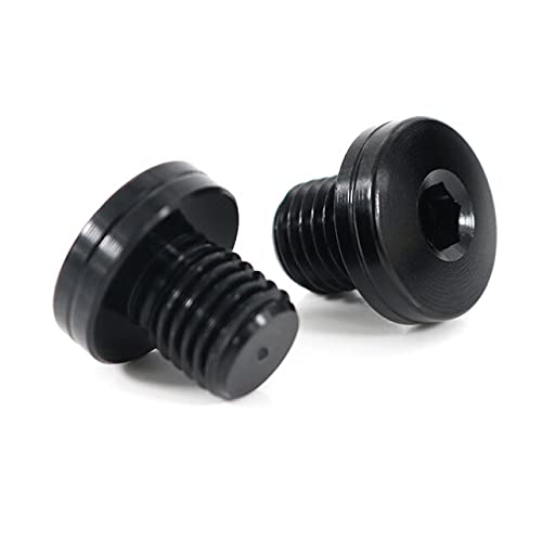 JIANXING Durable Stylish 4PCS M10*1.25 Mirror Hole Plugs Cover Screw Bolt for Tri.um.ph Scrambler Street Twin Tiger Explorer 1200 Tiger 1050 Tiger 800 Easy to install (Color : Black)