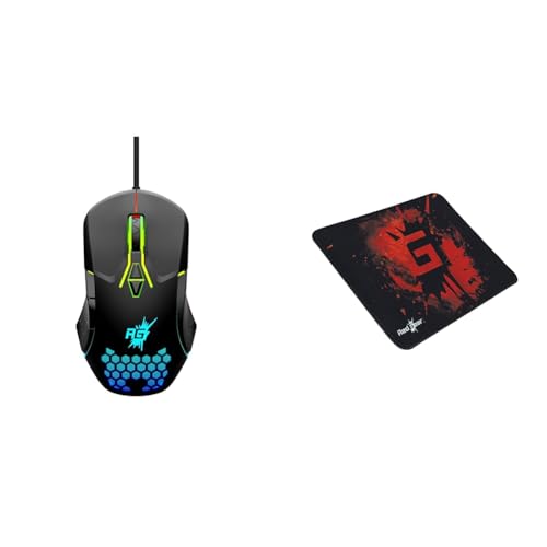 Image of Redgear A-15 Wired Gaming Mouse with Upto 6400 DPI, RGB & Driver Customization for PC(Black)