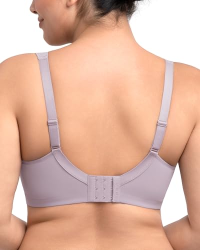 Image of HSIA Bras for Women Minimizer Full Coverage, Plus Size T Shirt Unlined Underwire Smooth Bra, Seamless Cups Joan Ultimate Soft