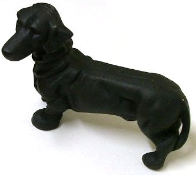 Cast Iron Dachshund Doorstop by GSM