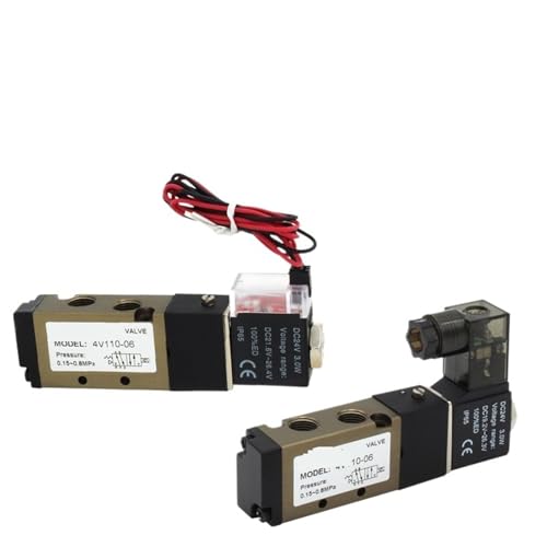 Électrovanne pneumatique 5/2 robuste 1/8" jaune pour automatisme - 2