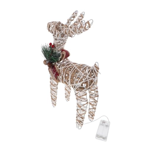 WEKADRIN LED Beleuchtete Weihnachts-Rentier Figur aus Künstlerische...