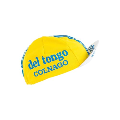 Retro Vintage Team Cycling Cap Anti-Sweat Under Helmet or Stand-Alone | LEroica Giro DItalia Style | Cycling Gift for Men Del Tongo Made in Italy