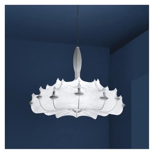 Lustre en soie nordique D40cm LED lumière froide pour decoration de chambre à coucher et salon