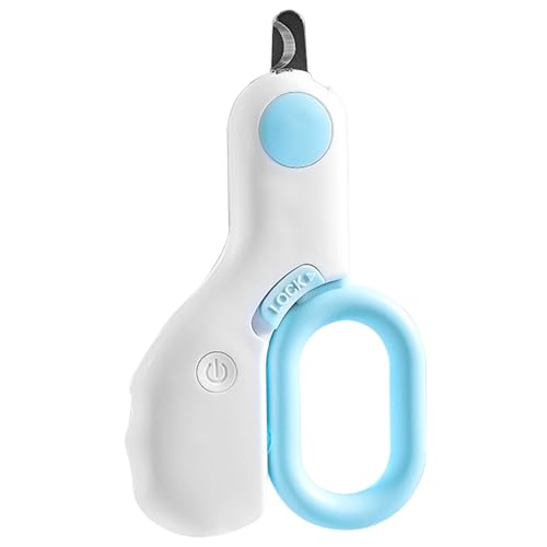 Cortador de unhas de gato, cortador de unhas de cachorro, 800 mcd LED leve afiado e preciso para cãe