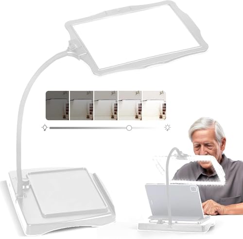 拡大鏡付き読書ライト