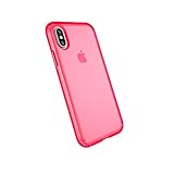 Speck Products Presidio NEON Clear Cell Phone Case For iPhone XS/iPhone X - SHOCKING PINK MATTE