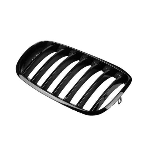 Calandre avant noire brillante lamelles simples pour capot X5 E70 X6 E71 2007-2014 - 2