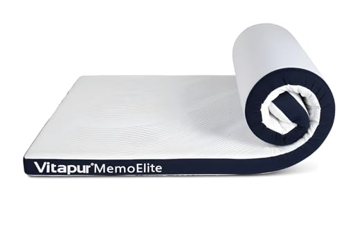 Vitapur MemoElite Hybrid Matratzenauflage 180x200 | Memory Foam | Kühlend & Atmungsaktiv | Matratzenschoner