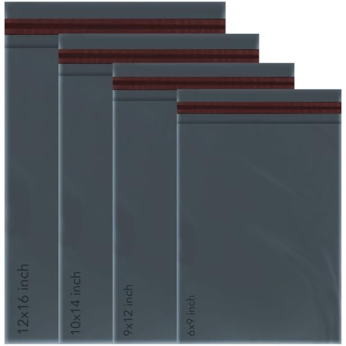 100 Mixed Mailing Poly Postal Self Seal Bags 4 Sizes 25 from Each iSOUL Small to Large Mailing Bags Postage Packaging Assorted Mailers Posting Shipping Post Parcel Package Bags (Black/Grey) 100 Mixed Mailing Poly Postal Self Seal Bags 4 Sizes 25 from Each iSOUL Small to Large Mailing Bags Postage Packaging Assorted Mailers Posting Shipping Post Parcel Package Bags (Black/Grey)