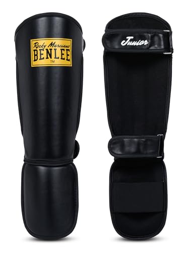 Foto von Benlee Rocky Marciano Unisex Jugend Guardian JUNIOR Instep Shin Guards, Black