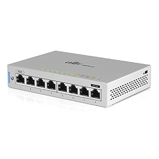 Ubiquiti UniFi US-8 PoE Powered 8 Port Managed Gigabit Switch with PoE Passthrough