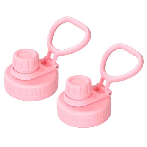 Spout Lid for Hydro Flask 12 16 18 20 32 40 64oz Wide Mouth Bottles(2 Pack)