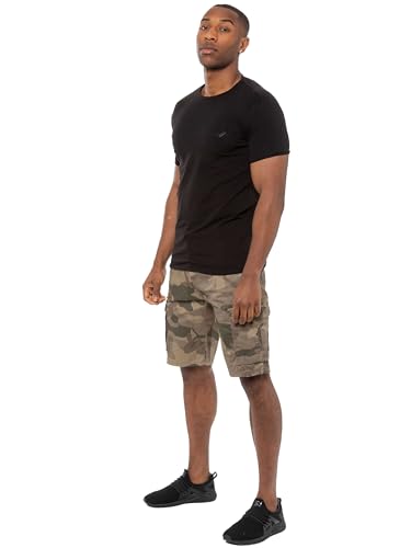 BRAND KRUZE Short Cargo Homme – Short Robuste en Coton avec Plusieurs Poches, Coupe Confortable, Idéal pour Les Activités de Plein Air, la Randonnée, Le Camping et Les Loisirs KZS116 Kaki 48 – vue 6
