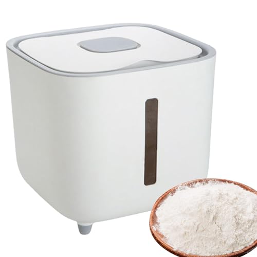 Distributore di riso sigillato Contenitore per conservare il riso da 10 kg Contenitore trasparente per la conservazione dei cereali Contenitore per alimenti per animali Distributore di cibo per