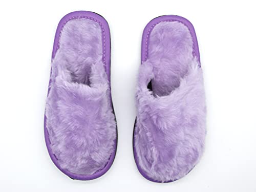 Pantufa Feminina Pelúcia Chinelo Premium Super Conforto (35, Lilás)