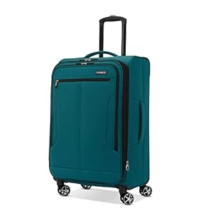 Samsonite Saire LTE Softside Expandable Luggage Wheels, Pine Green, Medium Spinner