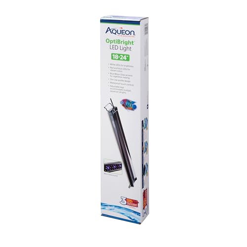 Aqueon LED OptiBright Aquarium Light Fixture, 18-24 Inch