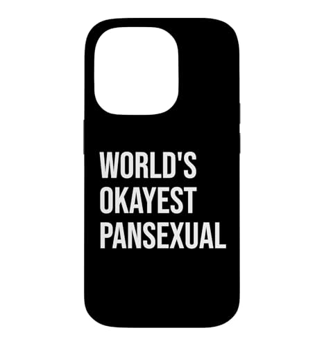 World's Okayest Pansexual Pan Pride LGBT Gay Queer LGBTQ �X�}�z�P�[�X iPhone 14 Pro �p
