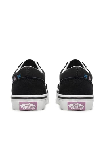 Image of Vans Men's Kid Old Skool (Little Kid), Butterfly Kisses Black /Multi, 2.5 Medium
