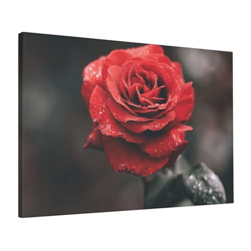 Toile murale rose 40x60 cm OUSIKA pour salon et chambre