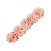 2 Stück Baby Mädchen Stirnbänder - Floral Mit Perlen Strass