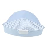 Petit bac à litière pour animaux de compagnie - matériau et fabrication soignée, et durable pendant longtemps, support d'angle pour lapin