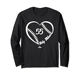 Baseball Heart Number Hoby Milner MLBPA Long Sleeve T-Shirt