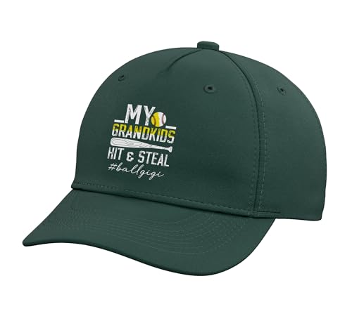 Ball Gigi Funny Baseball Softball Gigi Grandma Adjustable Printed Baseball Hat, Dark Green