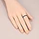 Mayhoop Vintage Zehenringe für Männer Jungen Chirurgenstahl Verstellbare offene Zehenringe Silber und Schwarz Schwanz Ring Finger Ringe Knuckle Ring