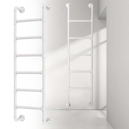 Wall Fixed Ladder, Wall Mounted Attic Loft Ladder Multiple Sizes for Home Dorm Apartment Bunk Bed(165cm/65in)