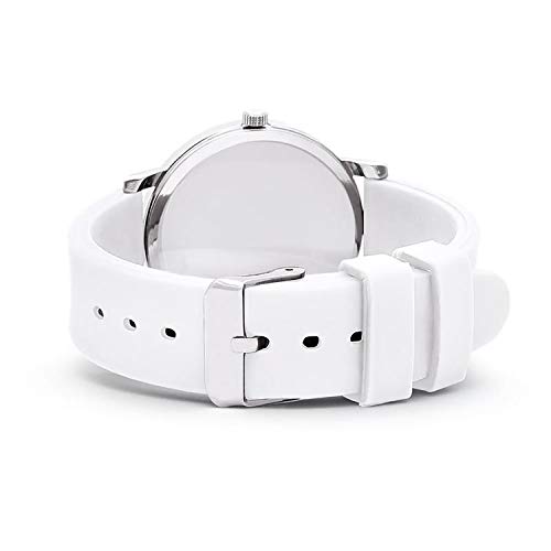Speidel Scrub Watch™ Pulsometer 30 V2 Pulse Shade Quadrants Medical Professionals Students Men Women Unisex Easy Read Dial Military Time Second Hand Silicone Band Water Resistant-White #TOP1