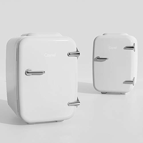 CAYNEL Mini Fridge Cooler and Warmer, (4Liter / 6Can) Portable Compact