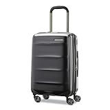 Samsonite Octiv Lightweight Hardshell 22-Inch Carry-On Luggage -Durable & Impact Resistant, 360° Aero Trac Spinner Wheels, Adjustable Telescopic Handle, Expandable Suitcase, TSA Approved Lock - Black