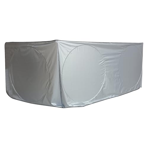 Pare-brise Sun Guard - solaire de camion Heavy Dut - Couche de tissu de protection | Big Rig et Semi Déflecteur de chaleur de véhicule, 240T - Pour camions, refroidissement de cabine avantageux
