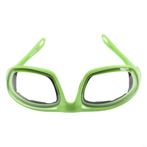 Gafas de cebolla antidesgarro con sello de espuma para cortar y cortar en dados de cocina para proteger los ojos de los vapores color negro (verde)